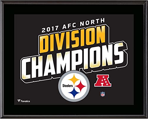 Pittsburgh Steelers 10.5″ x 13″ 2017 AFC North Champions Sublimated Plaque – NFL Team Plaques and Collages