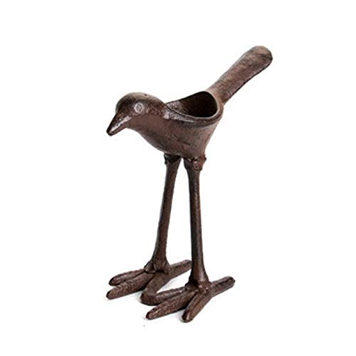 GemCave Rustic Bird Candle Holder, Cast Iron Tealight Candle Holders for Home Garden Tabletop Decor