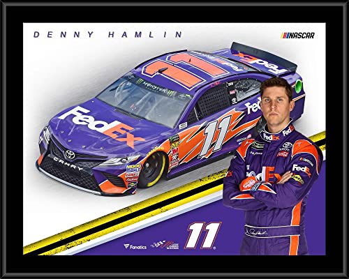 Denny Hamlin 12″ x 15″ 2018 FedEx Sublimated Plaque – NASCAR Driver Plaques and Collages