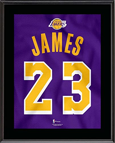 LeBron James Los Angeles Lakers 10.5″ x 13″ Purple 2018-19 Jersey Style Number 23 Sublimated Plaque – NBA Player Plaques and Collages