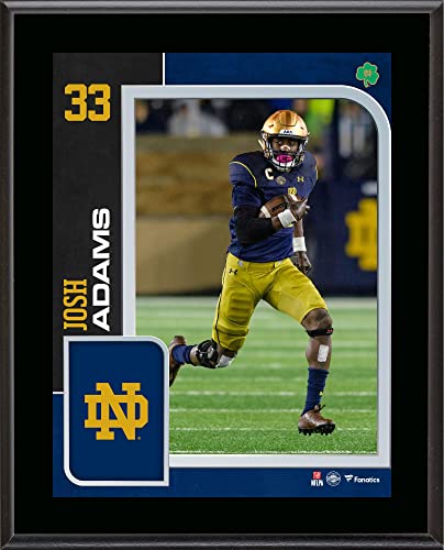 Josh Adams Notre Dame Fighting Irish 10.5″ x 13″ Sublimated Player Plaque – College Player Plaques and Collages
