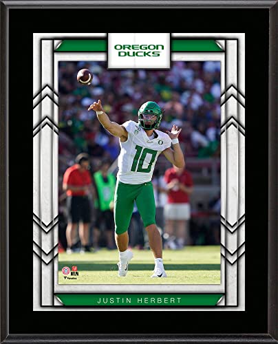 Justin Herbert Oregon Ducks 10.5″ x 13″ Sublimated Player Plaque – College Team Plaques and Collages