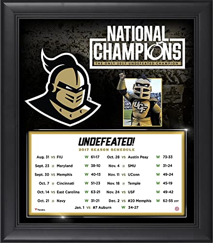 UCF Knights Framed 15″ x 17″ 2017 Undefeated National Champions Season Collage – College Team Plaques and Collages