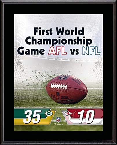 Green Bay Packers vs. Kansas City Chiefs Super Bowl I 10.5″ x 13″ Sublimated Plaque – NFL Team Plaques and Collages