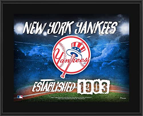 New York Yankees 10.5″ x 13″ Sublimated Horizontal Team Logo Plaque – MLB Team Plaques and Collages
