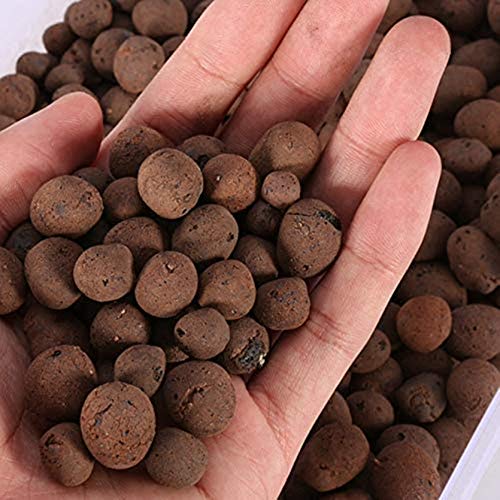 2LBS Leca Clay Pebbles Leca for Plants Orchids/Hydroponics Grow Media for Horticultural,Orchids,Drainage, Decorations,More Than 2 Liters Bags
