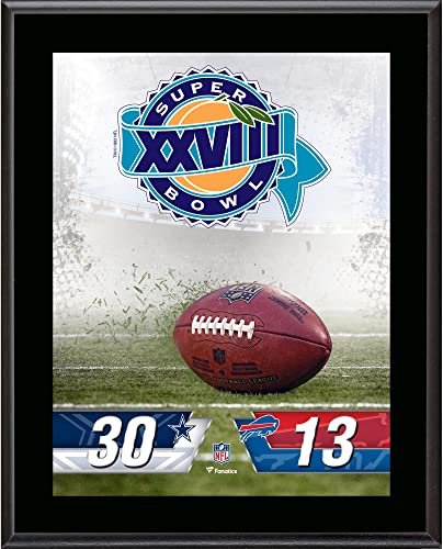 Dallas Cowboys vs. Buffalo Bills Super Bowl XXVIII 10.5″ x 13″ Sublimated Plaque – NFL Team Plaques and Collages