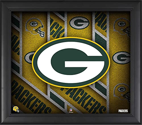 Green Bay Packers Framed 15″ x 17″ Team Threads Collage – NFL Team Plaques and Collages