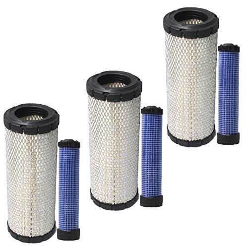Podoy P822858 and P821575 Air Filter Compatible with Donaldson Bobcat FPG05 Air Cleaners, Replaces 6672467 6672468 PM252Z PM260Z (Pack of 3)