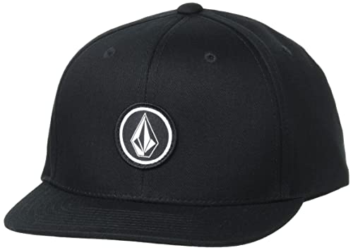 Volcom Boys’ Big Quarter Snapback Hat, Black, One Size