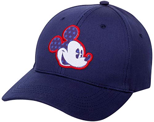 Disney Men’s Mickey Mouse Hat – Snap-Back Baseball Cap, Dad Hat, Size One Size, Mickey Blue