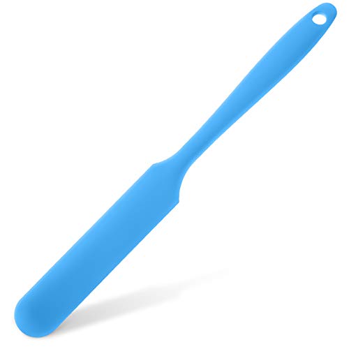 Non-Stick Wax Spatulas Large Wax Sticks Silicone Waxing Craft Sticks Reusable Scraper Hair Removal Waxing Applicator Large Area Hard Wax Sticks for Body Use on Salon and Home (Blue)