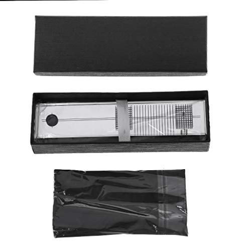 angwang Turntable Phono Phonograph Cartridge Adjustment Ruler Calibration Gauge LP Stylus Alignment Protractor Tool Mirror Azimuth Compensation Angle