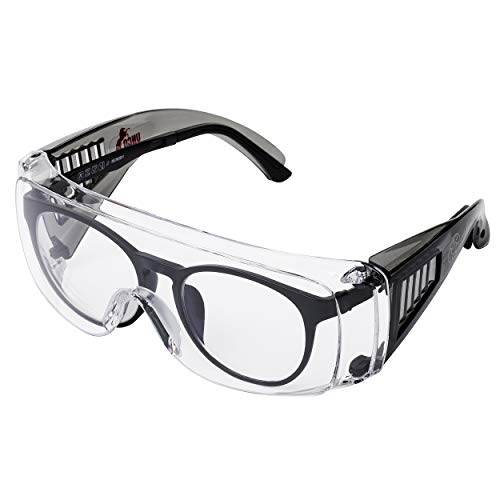 UNCO- Safety Goggles Over Glasses, Protective Goggles, Safety Goggles Anti Fog, Work Glasses, Construction Safety Glasses, Safety Glasses Over Prescription Glasses, Protective Eyewear