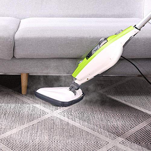 Electric Cleaner Floor Hot Steam Mop 10-in-1 Cleaner for Hardwood, Tile, Laminate Floors, Glass, Fabric, Metal, Carpet, Power Washer Hand Steamer with 3.5m Long Power Cord & 10 Accessories | The Storepaperoomates Retail Market - Fast Affordable Shopping