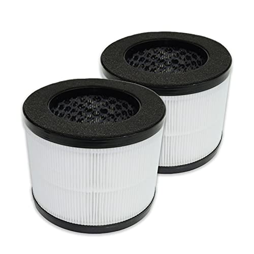 PUREBURG 2-Pack Replacement HEPA Filter Compatible with Okaysou Airmic4S Air Purifier