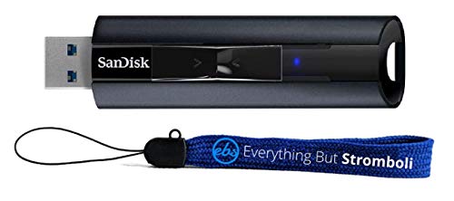 SanDisk 1TB Extreme PRO Flash Drive USB 3.2 Solid State Drive for Computers, Laptops – High Speed 420MB/s Read Speed 380MB/s Write (SDCZ880-1T00-G46) Bundle with (1) Everything But Stromboli Lanyard