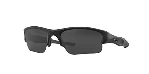 Oakley Flak Jacket XLJ OO9009 11-004 63MM Matte Black/Grey Rectangle Sunglasses for Men + BUNDLE Accessory Leash Kit + BUNDLE with Designer iWear Complimentary Care Kit