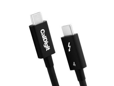CalDigit [Intel Certified] Thunderbolt 4 Cable – 40Gbps 100W Charging, Compatible with Thunderbolt 3 & USB-C, 2016+ MacBook Pro, Air, 2020+ M1 (0.8 Meter 2.62 Feet, Thunderbolt 4 / USB 4 Cable)