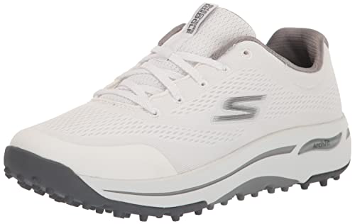 Skechers Women’s Go Arch Fit Golf Shoe, White, 9.5