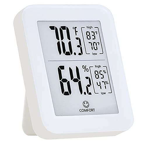 Hygrometer, Indoor Thermometer, Humidity Meter Room Thermometer with Temperature and Humidity Monitor, Mini Hygrometer Thermometer, a Gift for Gardener