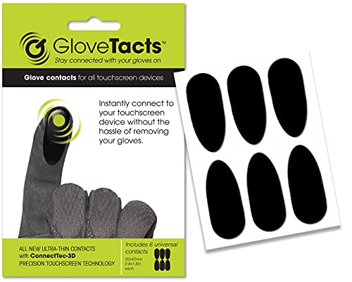 GloveTacts Ultra Thin Conductive Touch Screen Stickers for Gloves