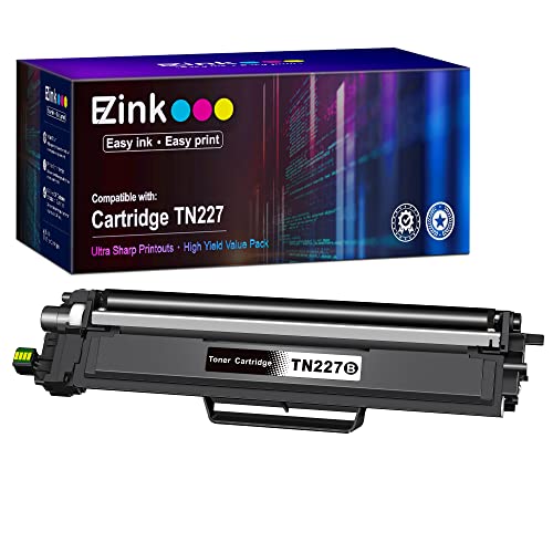 E-Z Ink (TM) with Chip Compatible Toner Cartridge Replacement for Brother TN227 TN-227 TN227bk TN223bk TN223 use with MFC-L3770CDW MFC-L3750CDW HL-L3230CDW HL-L3290CDW HL-L3210CW MFC-L3710CW (1 Black)