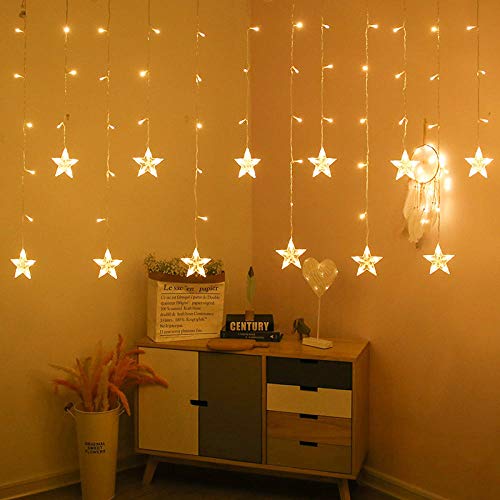 Missmiss Fairy Lights Fairy Lights for Bedroom Wall Decor,Bendable Copper Twinkle Lights Party Home Garden Bedroom -Yellow_B