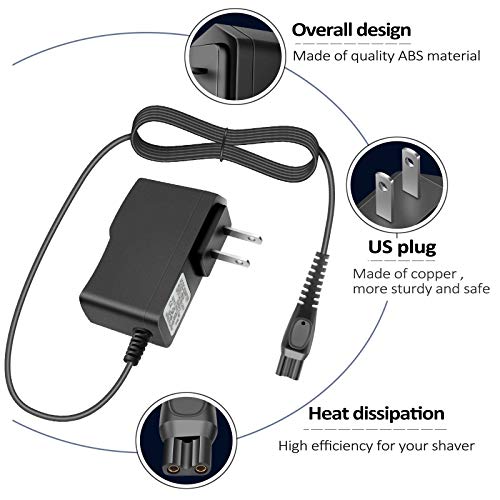 15V Replacement Shaver Charger Replacement Charger Cord Portable Adapter Universal Replace Charger Cord for Electric Shaver | The Storepaperoomates Retail Market - Fast Affordable Shopping