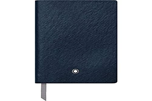 Montblanc Fine Stationery 118037 Notebook Leather Cover Indigo Lined Pages 14 x 9 cm