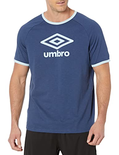 Umbro Men’s Standard Logo Tee, Blue, Medium