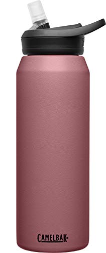 CamelBak eddy+ Water Bottle with Straw 32 oz – Insulated Stainless Steel, Terracotta Rose