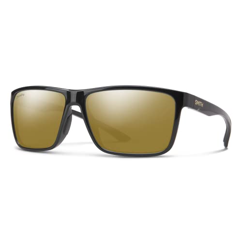 Smith Riptide Sunglasses Black/ChromaPop Glass Polarized Bronze Mirror