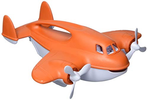 Green Toys Fire Plane, CB – Pretend Play, Motor Skills, Kids Bath Toy Vehicle. No BPA, phthalates, PVC. Dishwasher Safe, Recycled Plastic, Made in USA.