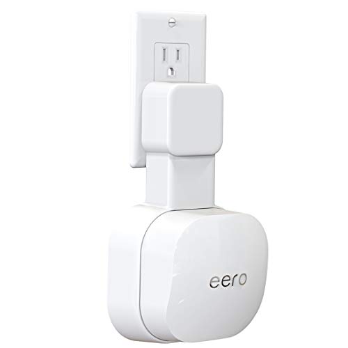 Outlet Wall Mount ONLY for eero 6 Dual-Band mesh Wi-Fi 6 System [NOT Fit for eero Pro 6 and eero 6+], No Messy Wires | Space Saving | Easily Be Moved Outlet Mount Holder for eero 6 Extender (1 Pack)