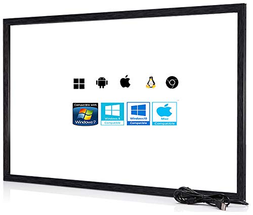 Chengying 65 inch Multi-Touch 16 Points Infrared Touch Overlay – IR Touch Panel – 65″ Infrared Touch Frame, USB Interface, HID Compatible (Without Monitor)