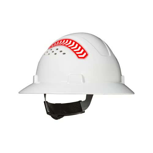 Coast SH300 Full Brim Safety Hard Hat with Directional Reflective Arrows White