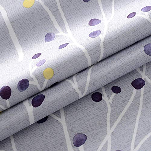 DriftAway Harper Ink Floral Pattern Window Treatment Valance Curtain Living Room Bedroom Dining Room Rod Pocket 50 Inch by 24 Inch Plus 2 Inch Header Watercolor Painting Lavender Gray | The Storepaperoomates Retail Market - Fast Affordable Shopping