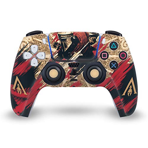 Head Case Designs Officially Licensed Assassin’s Creed Alexios With Spear Odyssey Artwork Vinyl Faceplate Sticker Gaming Skin Decal Cover Compatible With Sony PlayStation 5 PS5 DualSense Controller
