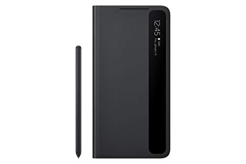 Samsung Galaxy S21 Ultra S-View Flip Case with S-Pen Bundle – Black (US Version)