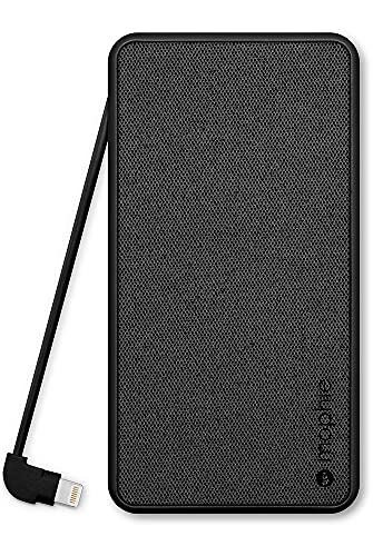 mophie powerstation [Apple MFI Certified] Portable Charger with Built-in Lightning Cable, External Battery for iPhone (6,000mAh)