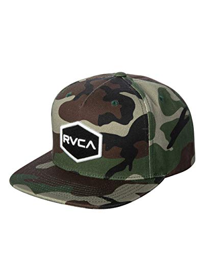 RVCA mens Adjustable Snapback Straight Brim Hat, Rvca Snapback Hat/Camo, One Size US