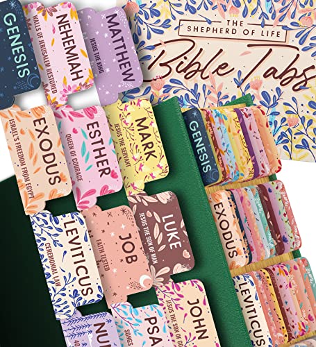 Bible Tabs Soft Pastel – Soul Nourishing Book Summaries – 66 Peel-and-Stick SilkTouch Laminated Bible Tabs Large Print | Bible Tabs for Women, Bible Tabs for Study Bible, Bible Book Tabs | The Storepaperoomates Retail Market - Fast Affordable Shopping