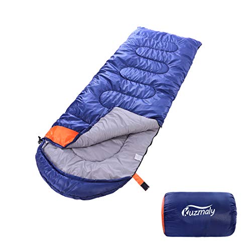 Kuzmaly Camping Sleeping Bag 3 Seasons Lightweight &Waterproof with Compression Sack Camping Sleeping Bag Indoor & Outdoor for Adults & Kids