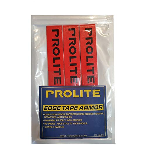 Pickleball Paddle – Edge Tape Armor (Red w/Logo, 3-Pack)
