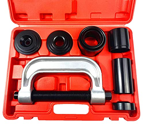 DHA Heavy Duty Ball Joint Press Remover Installer Tool & U Joint Removal Tool Kit with 4×4 Adapters for Most 2WD and 4WD Car and Light Truck