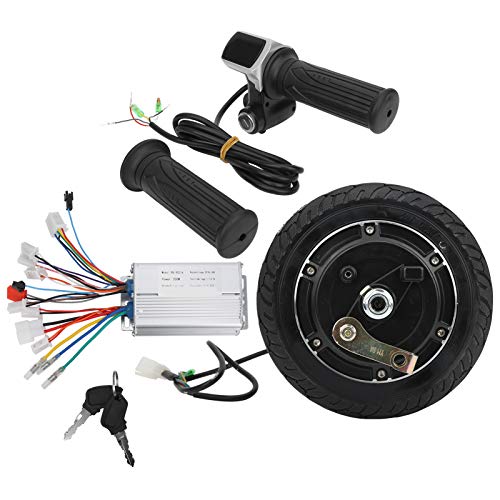 Electric Scooter Hub Motor Kit, 48V 350W Wheel E-Bike Motor Conversion Hub Kit Electric Bike Wheel Brushless Hub Motor Accessory for 8in Electric Scooter