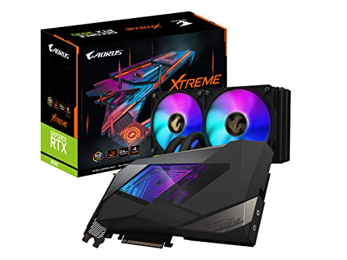Gigabyte AORUS GeForce RTX 3090 Xtreme WATERFORCE 24G Graphics Card, WATERFORCE All-in-One Cooling System, 24GB 384-bit GDDR6X, GV-N3090AORUSX W-24GD Video Card