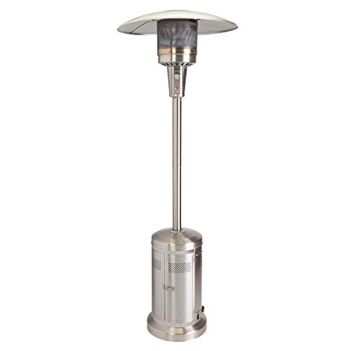 Cuisinart COH-300 Propane Push Start Ignition, 47,000 BTU Burner, Heats up to 200 sq. ft, 32″ (L) x 85″ (H), Stainless Steel Outdoor Patio Heater