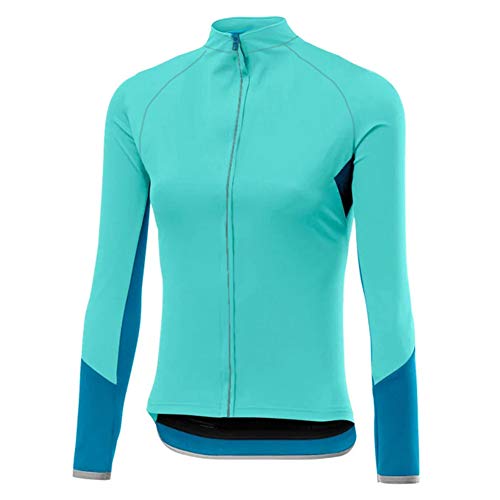 Long Sleeve Breathable Women Cycling Jersey Bike Shirt Bicycle Motocross MTB Sport Wear Clothing Top Blue